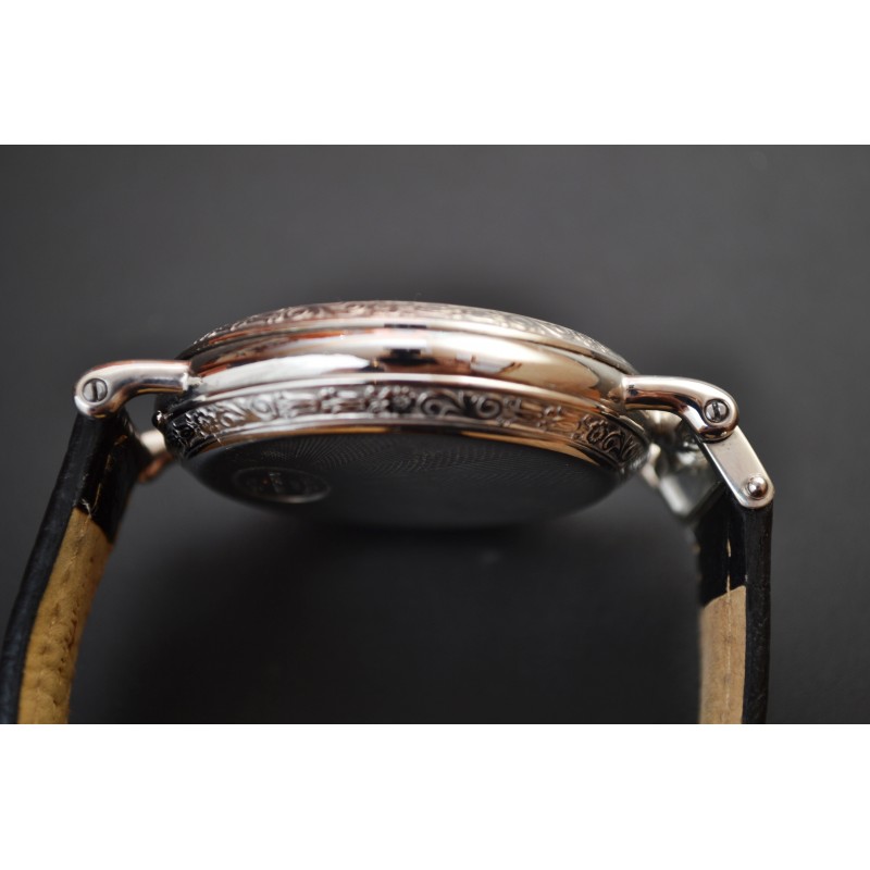Hebdomas Exhibition 8-Day Antique Military Watch photo 6