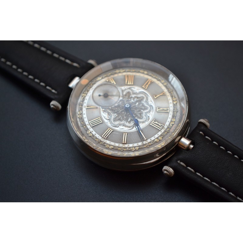 Pre-WW1 Silver Key Wind Art Nouveau Antique Trench Watch – High Grade 15 Jewels photo 3