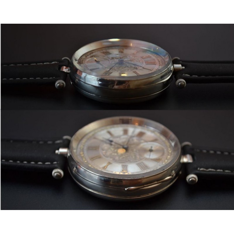 Pre-WW1 Silver Key Wind Art Nouveau Antique Trench Watch – High Grade 15 Jewels photo 5