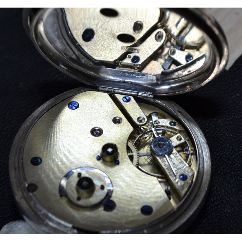 Pre-WW1 Silver Key Wind Art Nouveau Antique Trench Watch – High Grade 15 Jewels photo 6