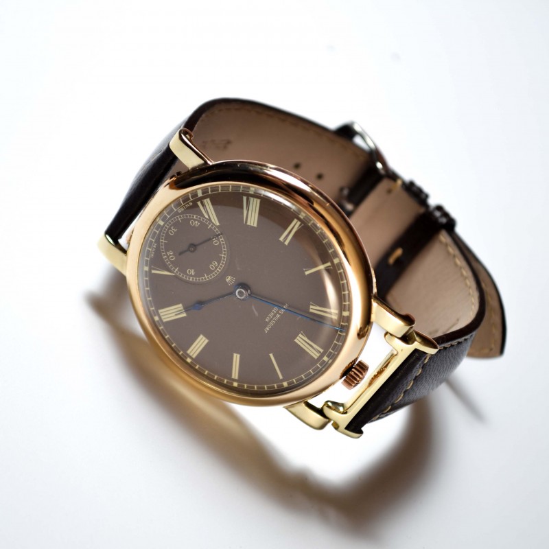 46mm Rolex Wilsdorf solid gold antique mens watch military bubble back vintage collectible timepiece photo 2
