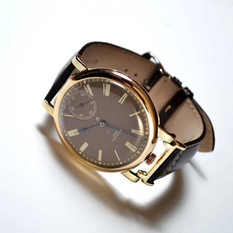 46mm Rolex Wilsdorf solid gold antique mens watch military bubble back vintage collectible timepiece
