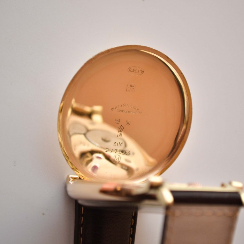 46mm Rolex Wilsdorf solid gold antique mens watch military bubble back vintage collectible timepiece photo 8