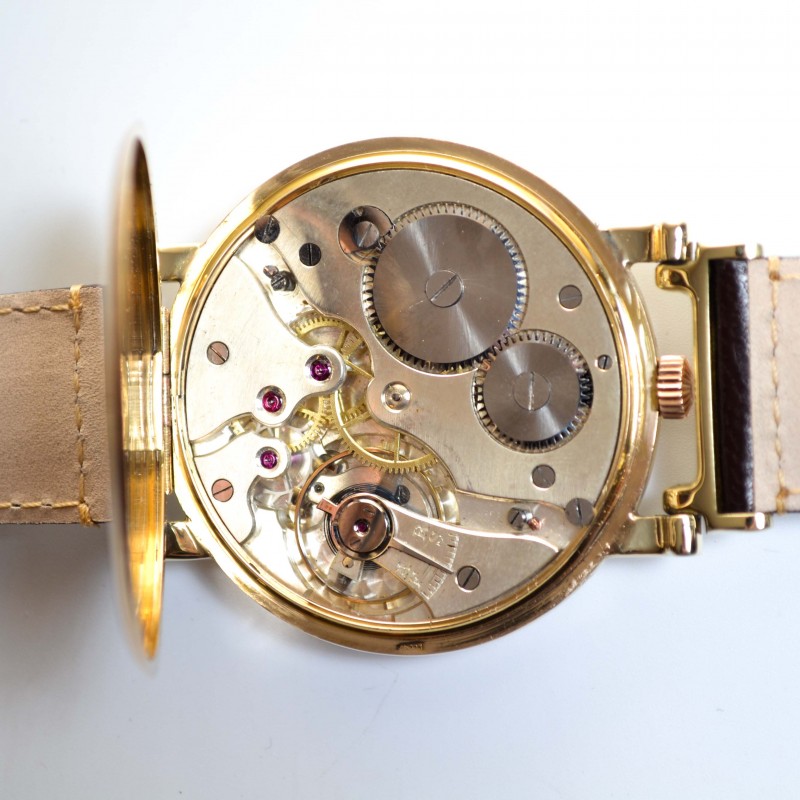 46mm Rolex Wilsdorf solid gold antique mens watch military bubble back vintage collectible timepiece photo 9