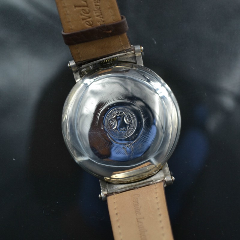 Omega Jura Perpetual Calendar Moonphase silver WW1 antique swiss men wristwatch photo 7