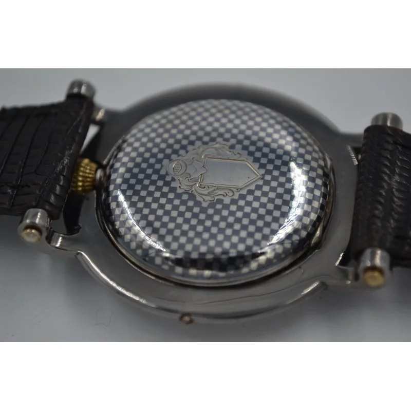 Rolex Watch Unique Niello original Rebberg solid silver with gold decor C.1900