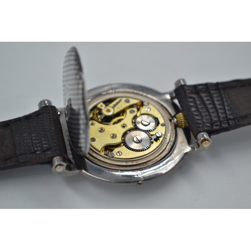 Rolex Watch Unique Niello original Rebberg solid silver with gold decor C.1900 photo 11