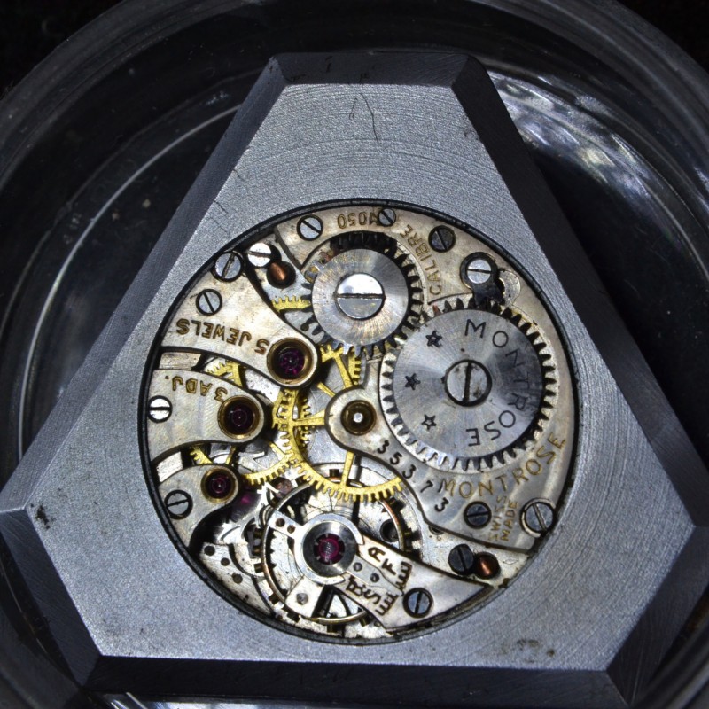 Triangle Masonic High Grade Shockproof Sterling Silver Antique Swiss Wristwatch photo 6