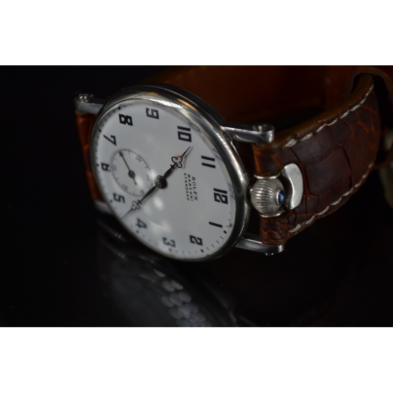 Unique Vintage Rolex Marconi wristwatch antique swiss grade serviced movement men's old rare collectible original timepiece chronometer military trench watch photo 3