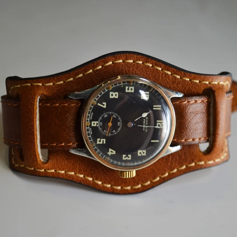 Vintage 32mm Rolex trench watch