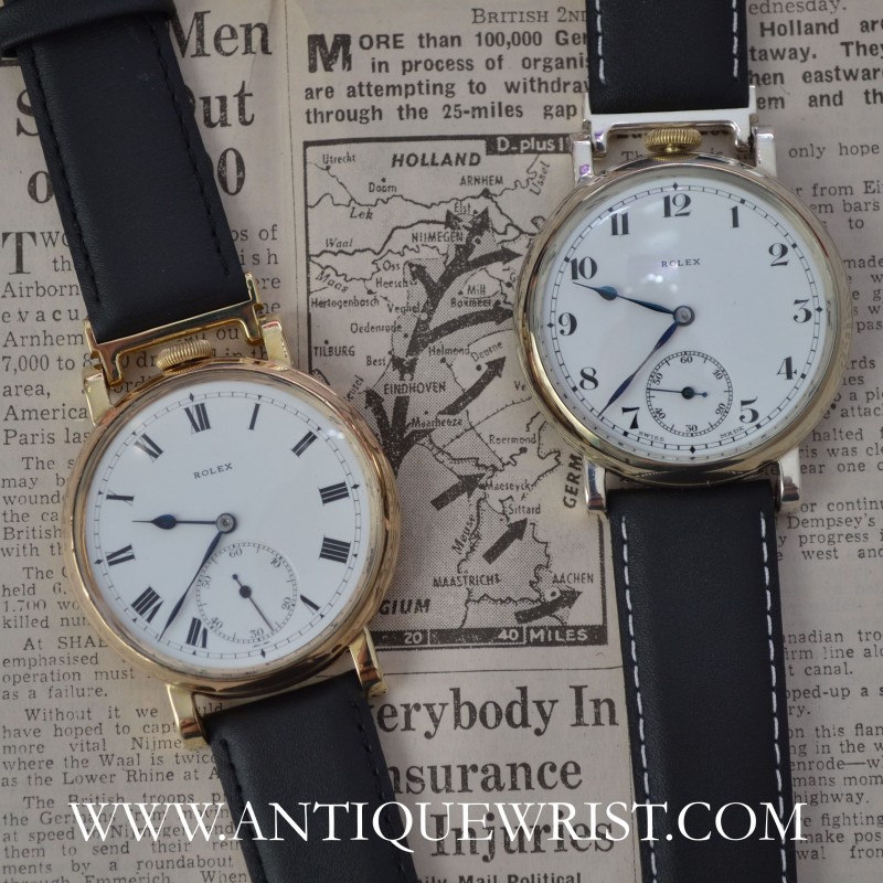 Vintage genuine Rolex chronometer 15 jewels gold plated Dennison case porcelain dial collectible mens wristwatch photo 7