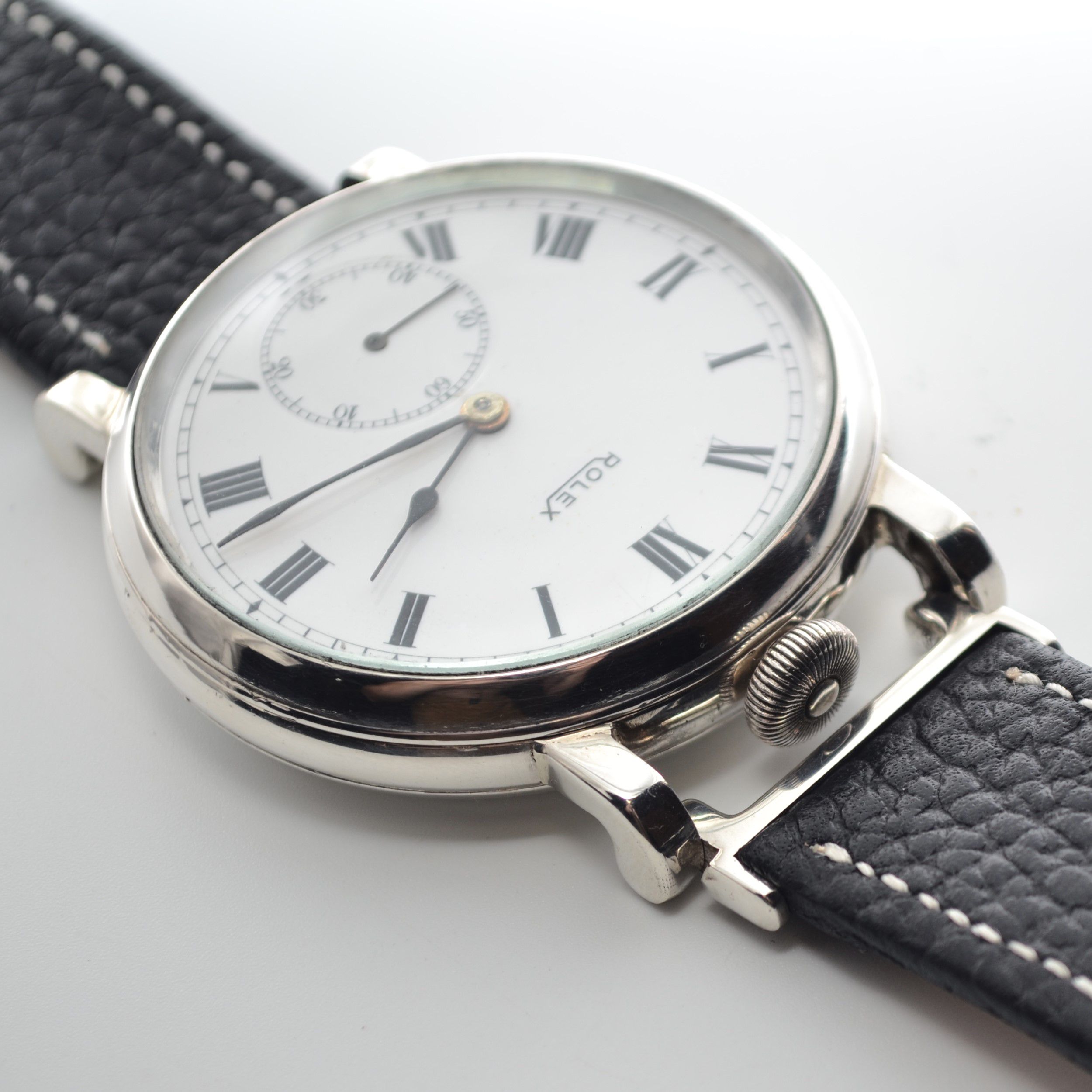 Vintage Rolex Wristwatch 1919 – Silver Case 15 Jewel Chronometer photo 7