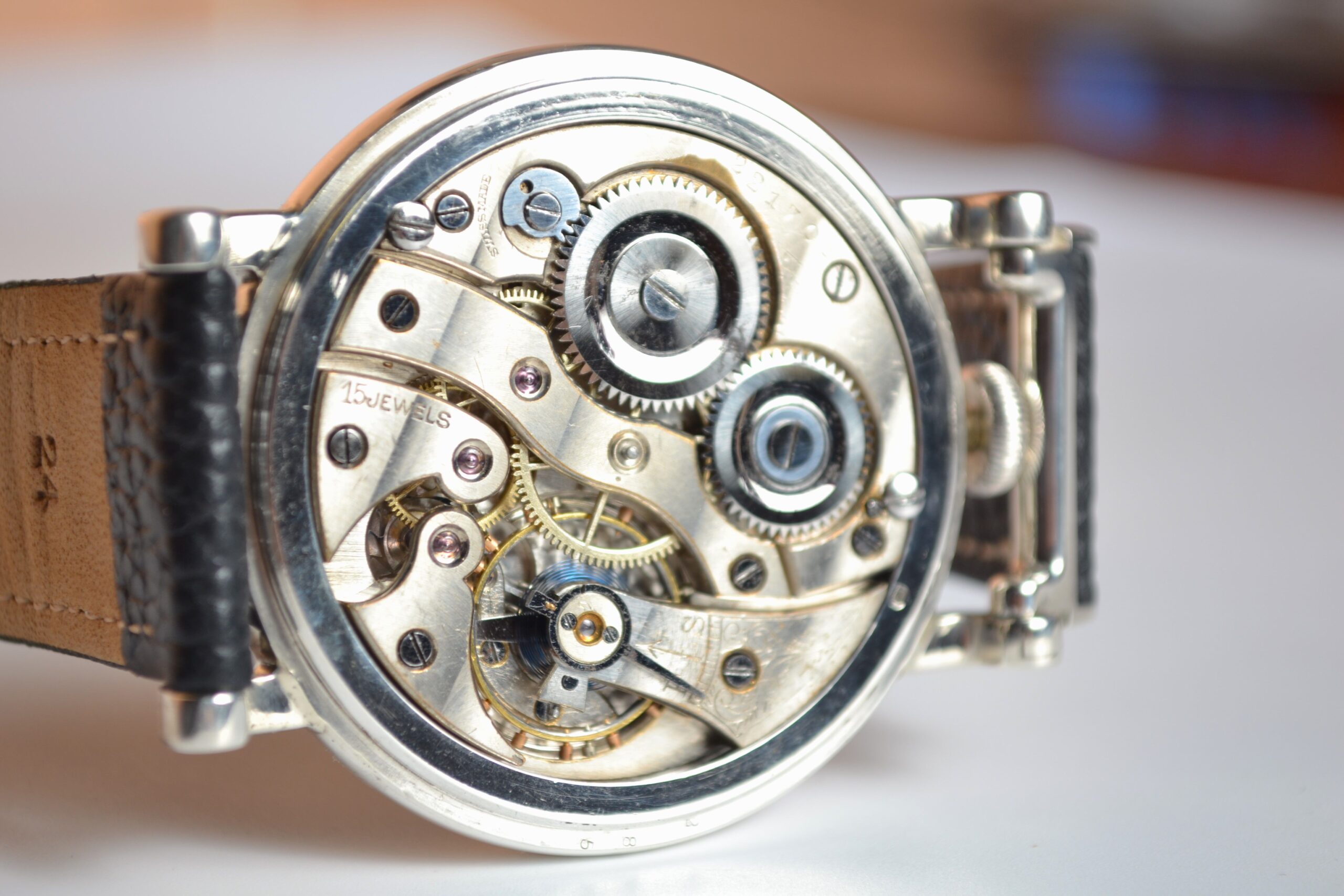 Vintage Rolex Wristwatch 1919 – Silver Case 15 Jewel Chronometer photo 10