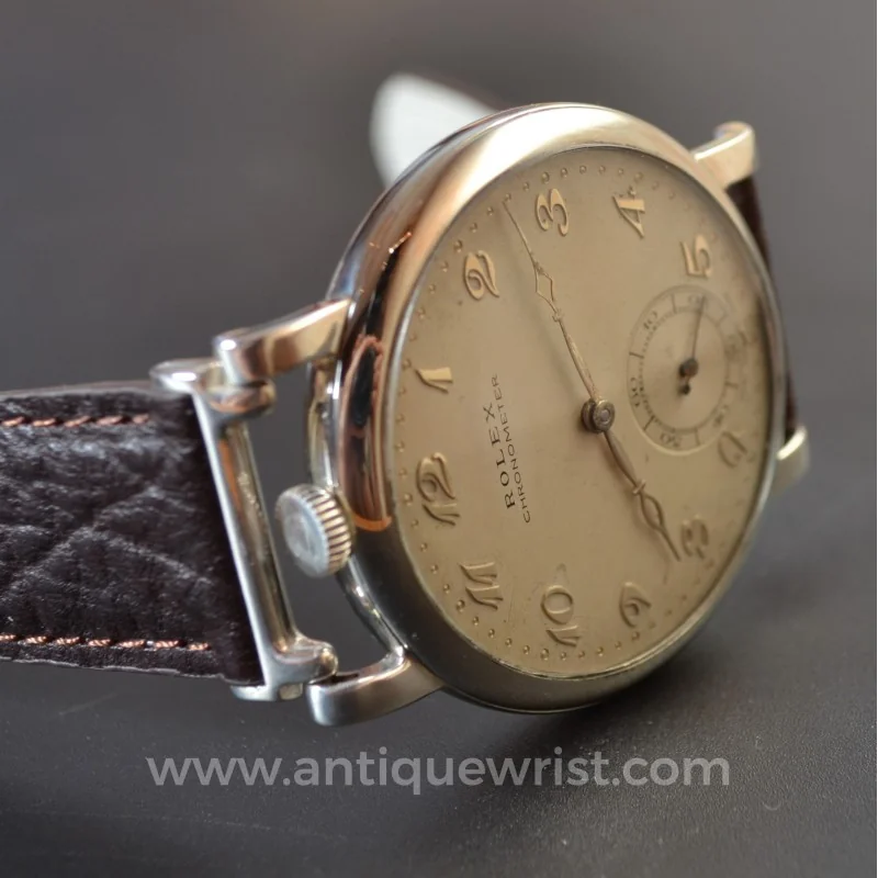 Vintage Rolex Marconi chronometer 1930's WW1 military trench watch
