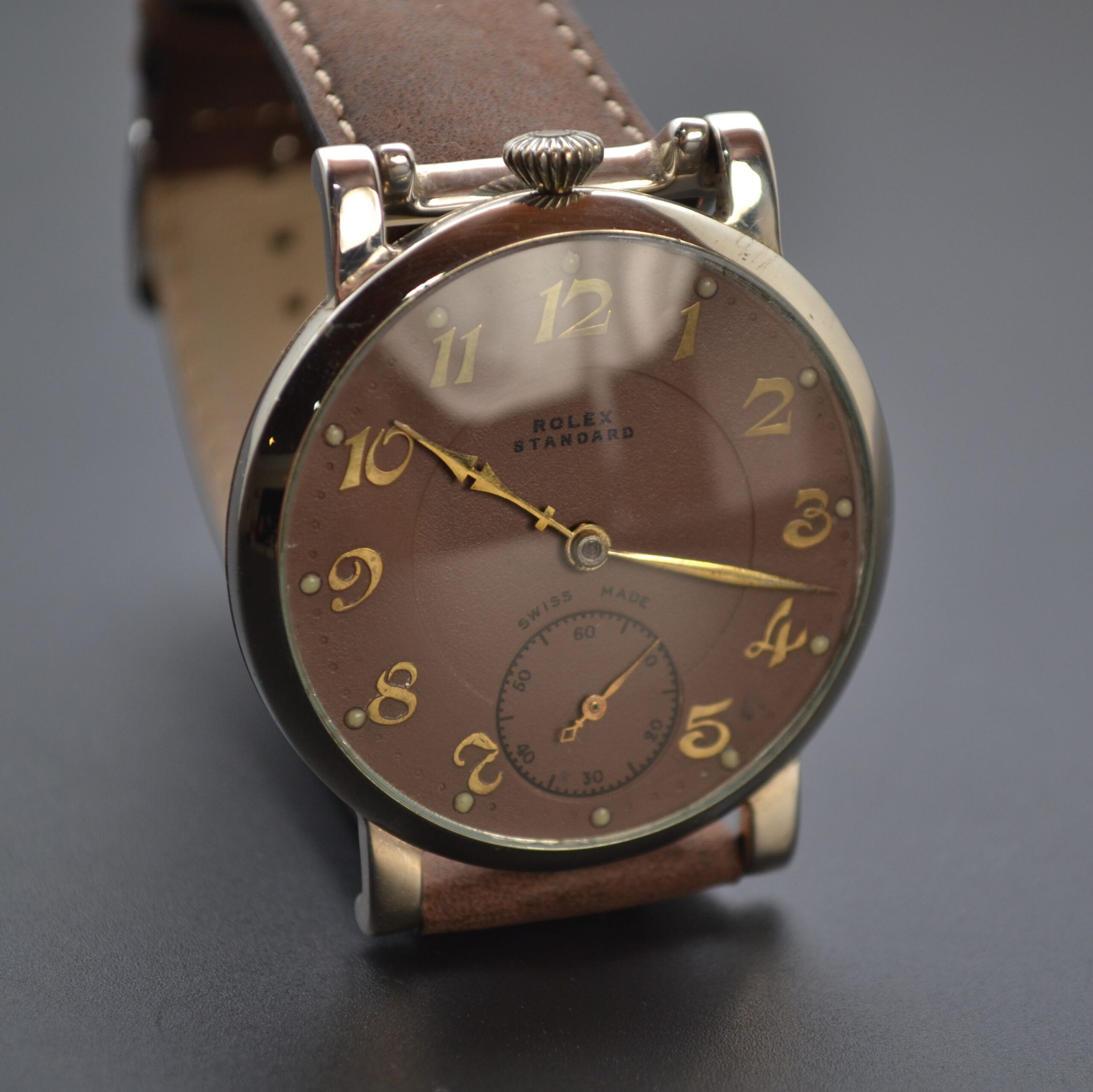 Vintage Rolex Military Watch 1930 – 45mm Tropical Dial Chronograph