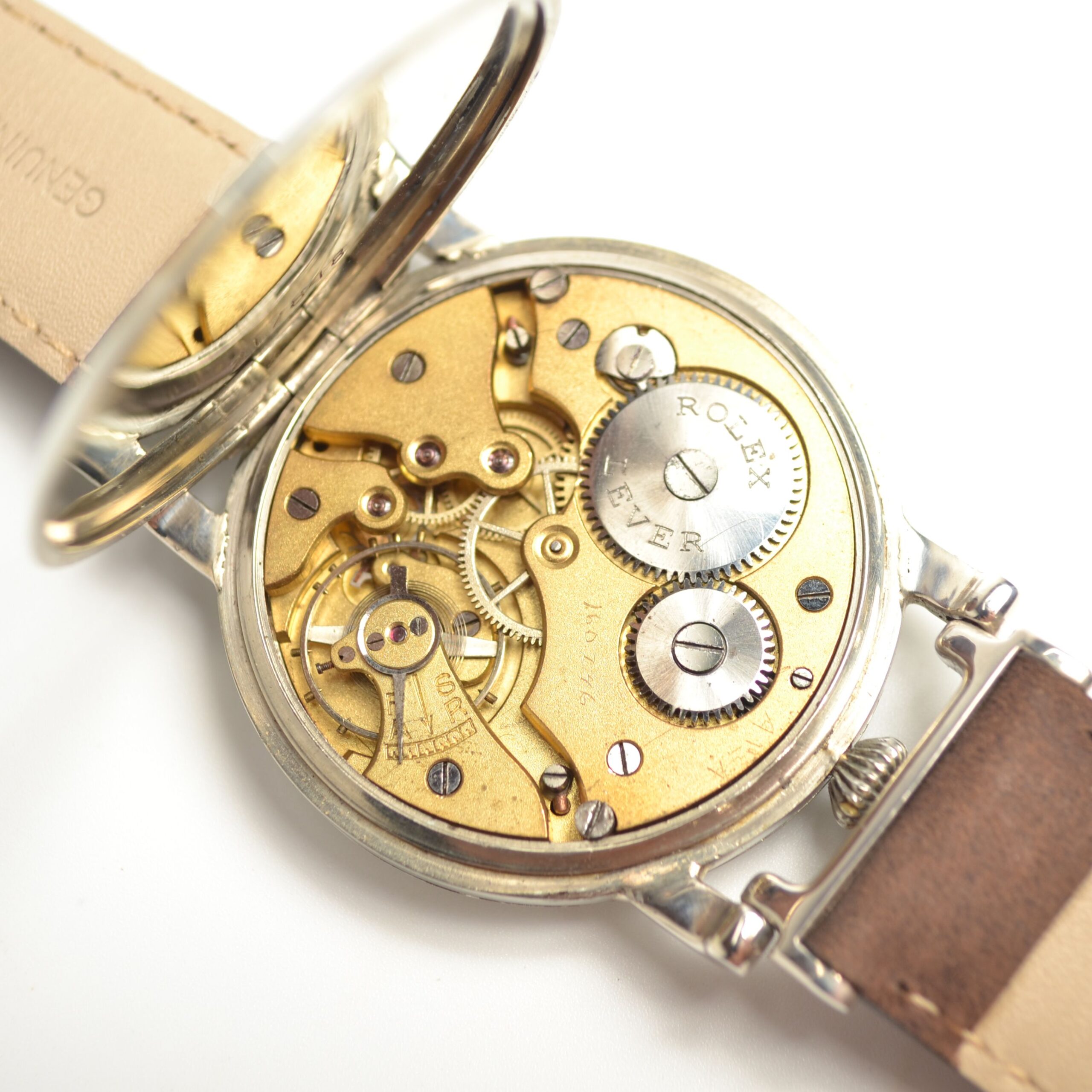 Vintage Rolex Military Watch 1930 – 45mm Tropical Dial Chronograph photo 9
