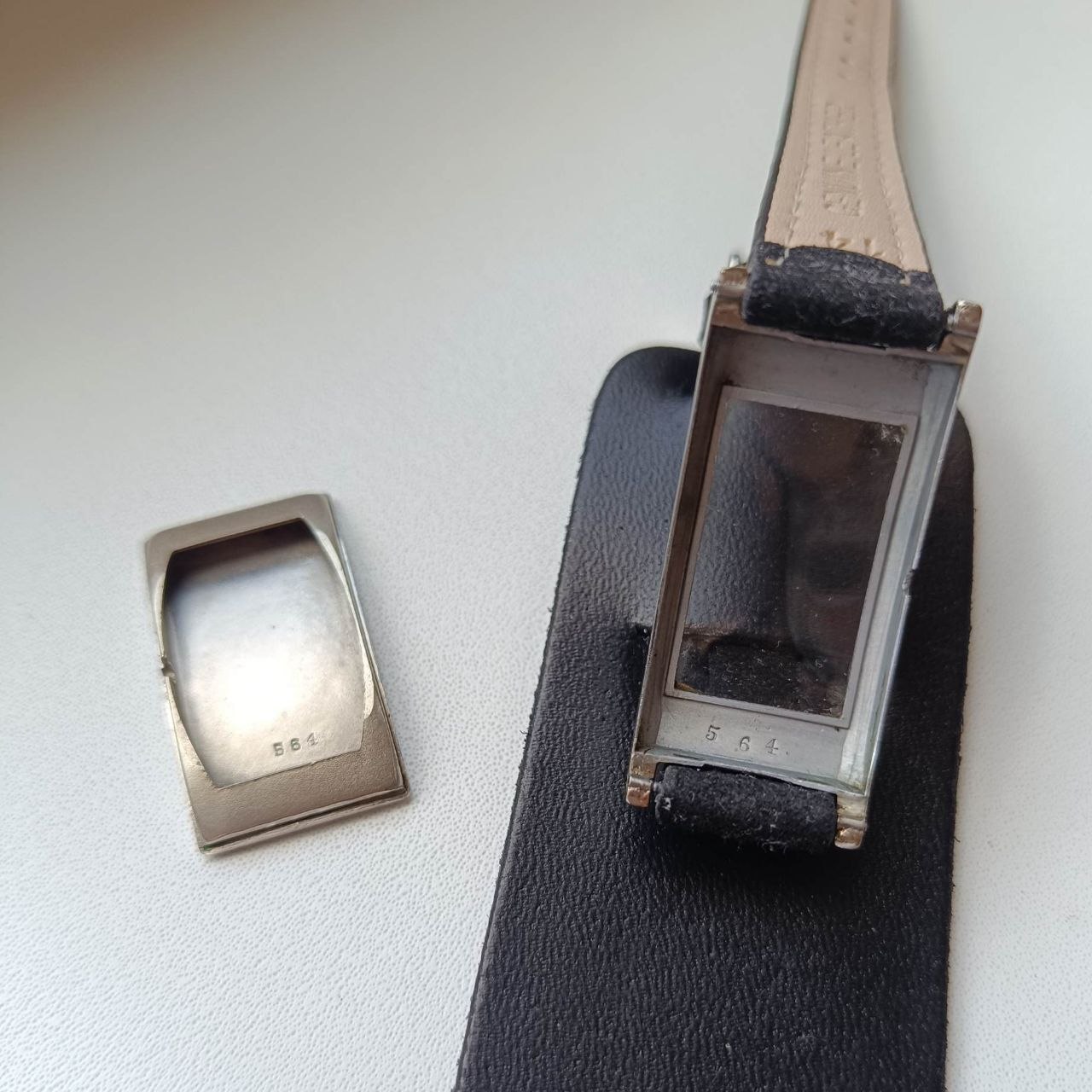 Vintage Rolex Rectangle Tank 1930s Military WW2 Officers Trench Watch photo 6