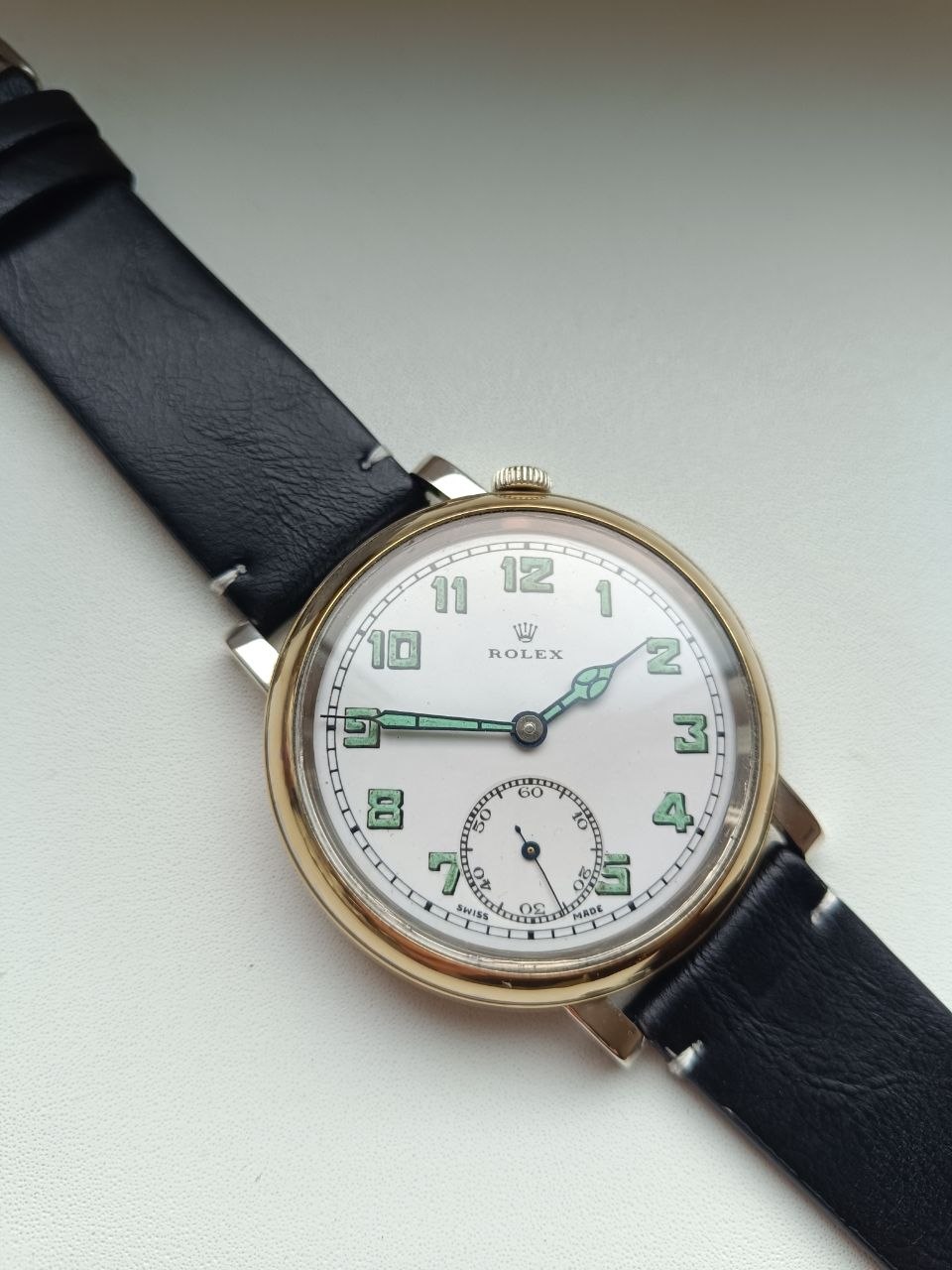 Vintage WW1 RAF Rolex Pilot's Cockpit Watch – RFC Military Issue photo 2