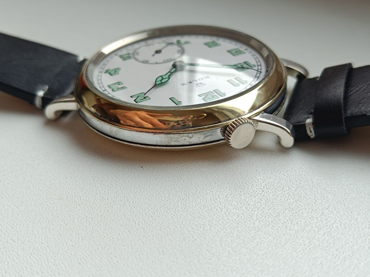 Vintage WW1 RAF Rolex Pilot's Cockpit Watch – RFC Military Issue photo 4
