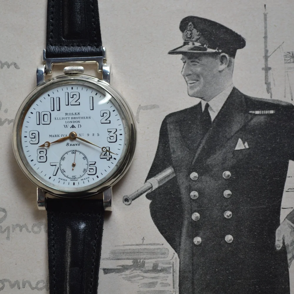 WW1 RAF Issued Rolex Mark IV A - 8-Day Pilot's Cockpit Watch (RFC Military Issue)