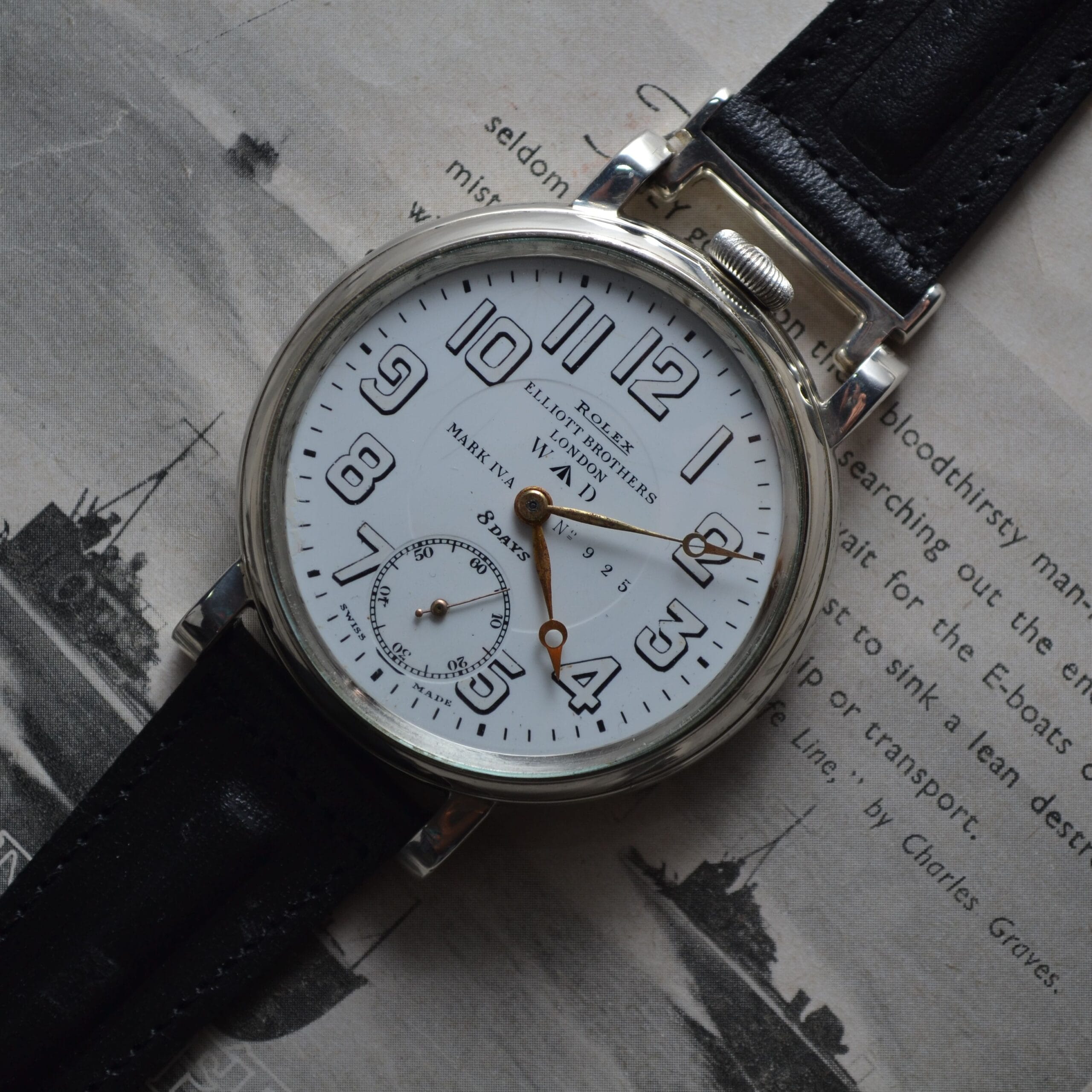 WW1 Rolex Mark IV A 8-Day RFC Pilot's Cockpit Watch photo 2