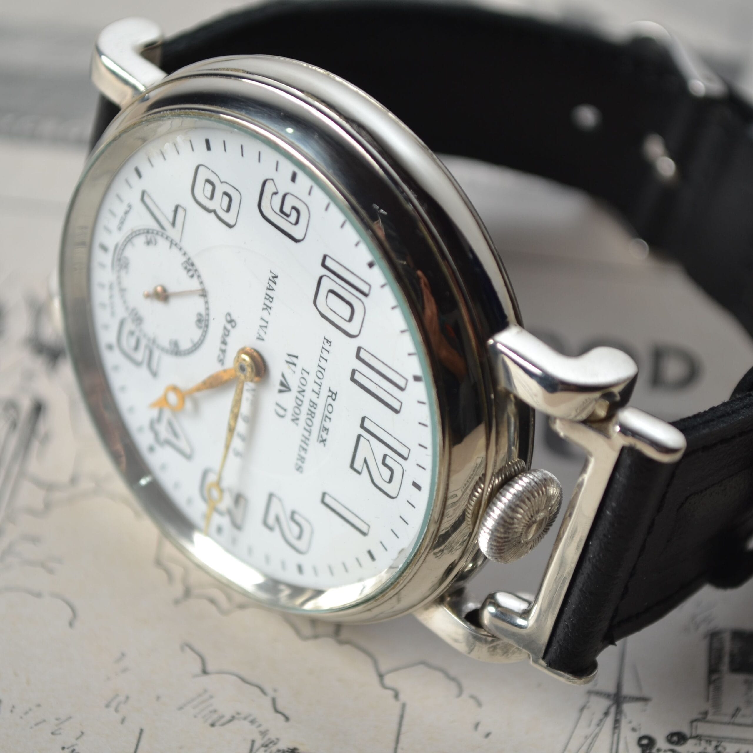 WW1 Rolex Mark IV A 8-Day RFC Pilot's Cockpit Watch photo 3
