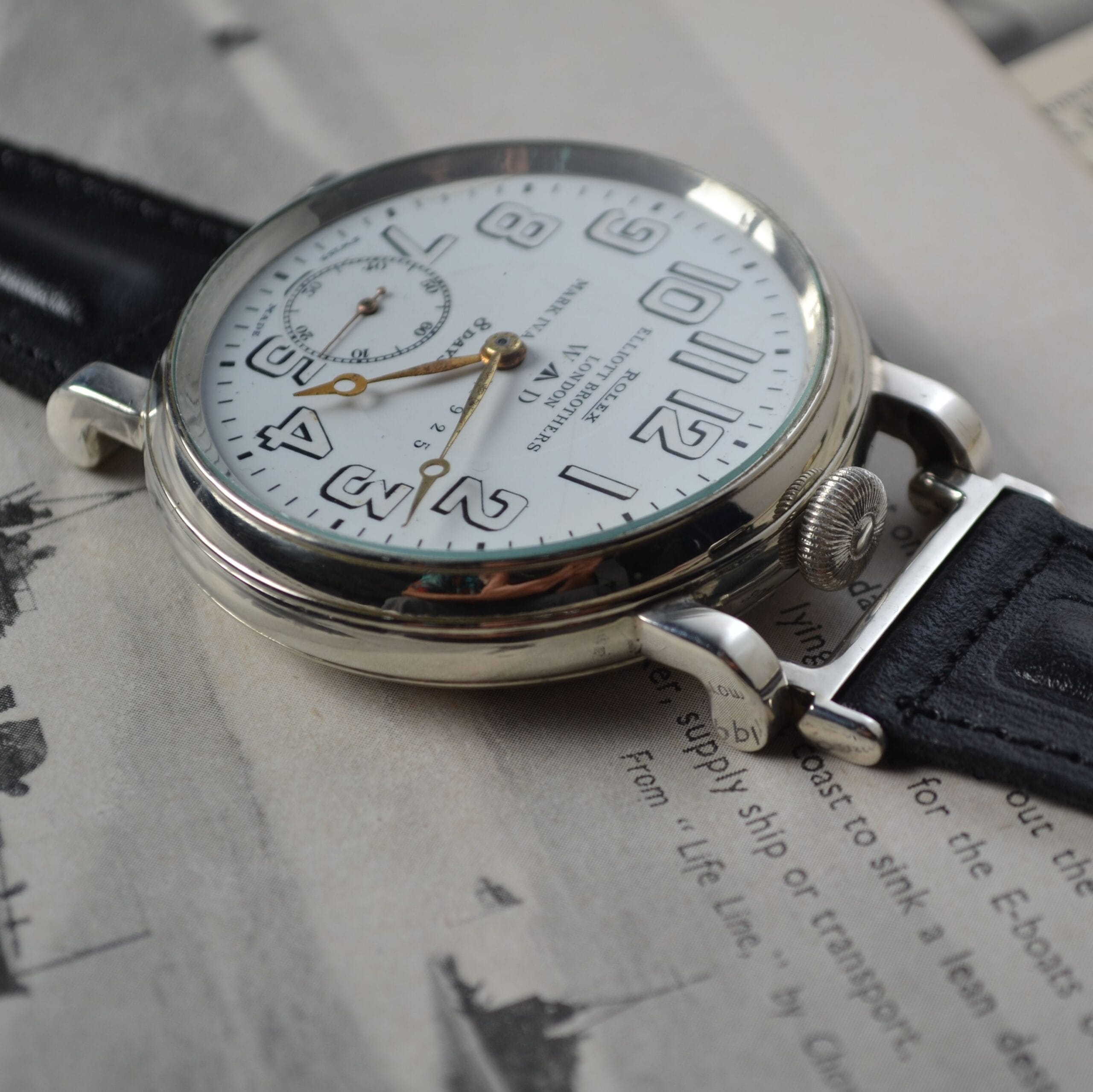WW1 Rolex Mark IV A 8-Day RFC Pilot's Cockpit Watch photo 4