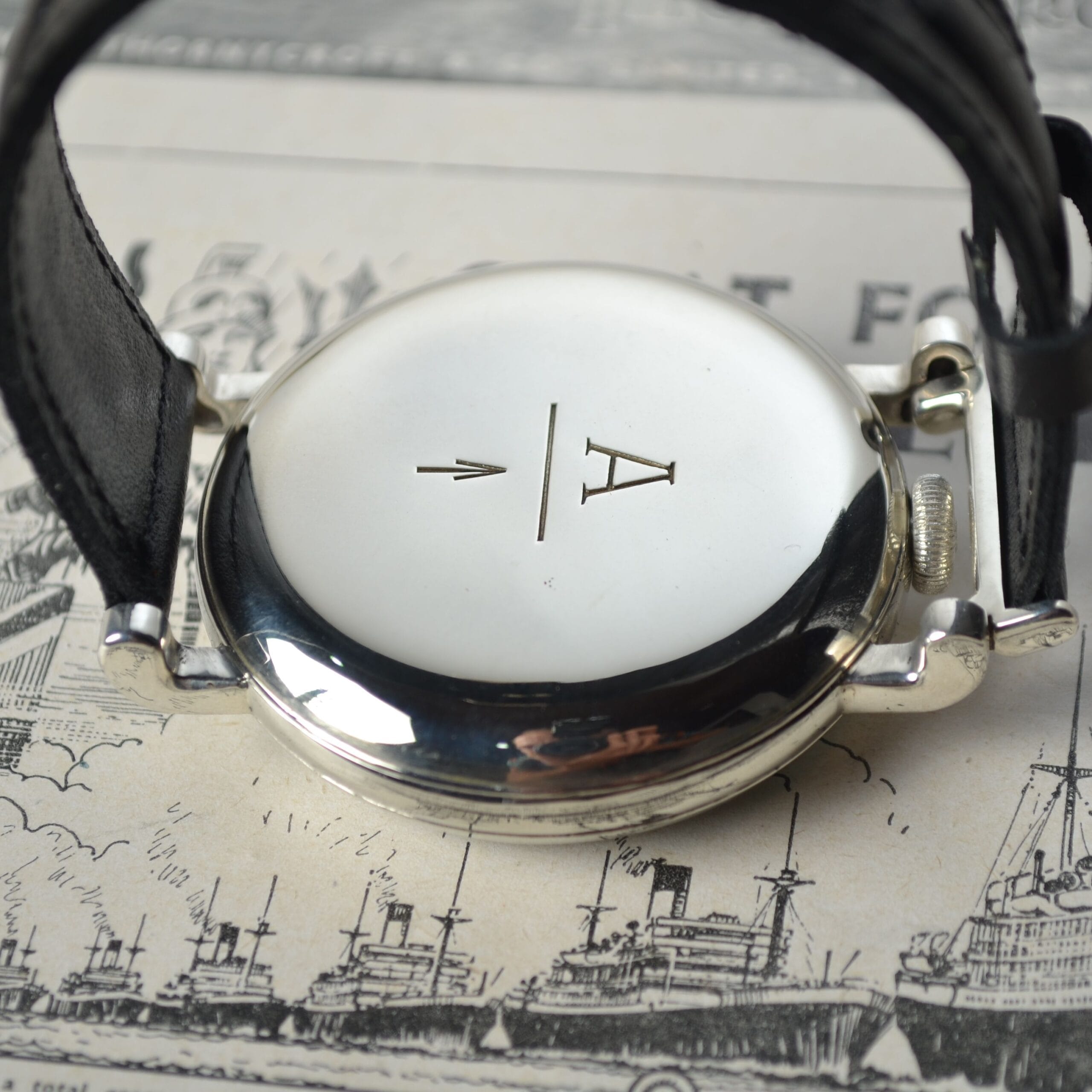 WW1 Rolex Pilot's Watch – 15 Jewel Gold-Plated Dennison Case (Military Issued) photo 2