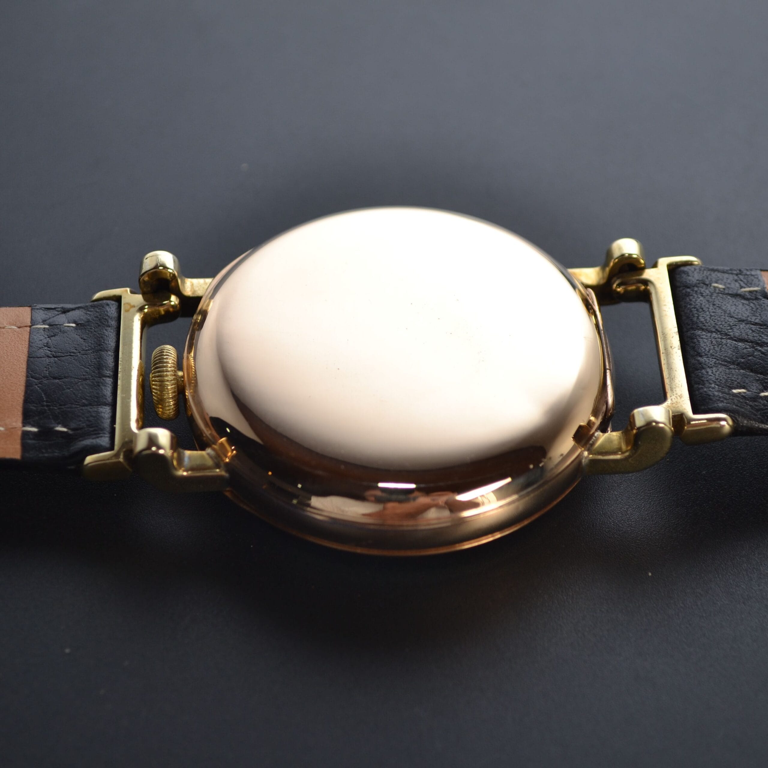 WW1 Rolex Pilot's Watch – 15 Jewel Gold-Plated Dennison Case (Military Issued) photo 6