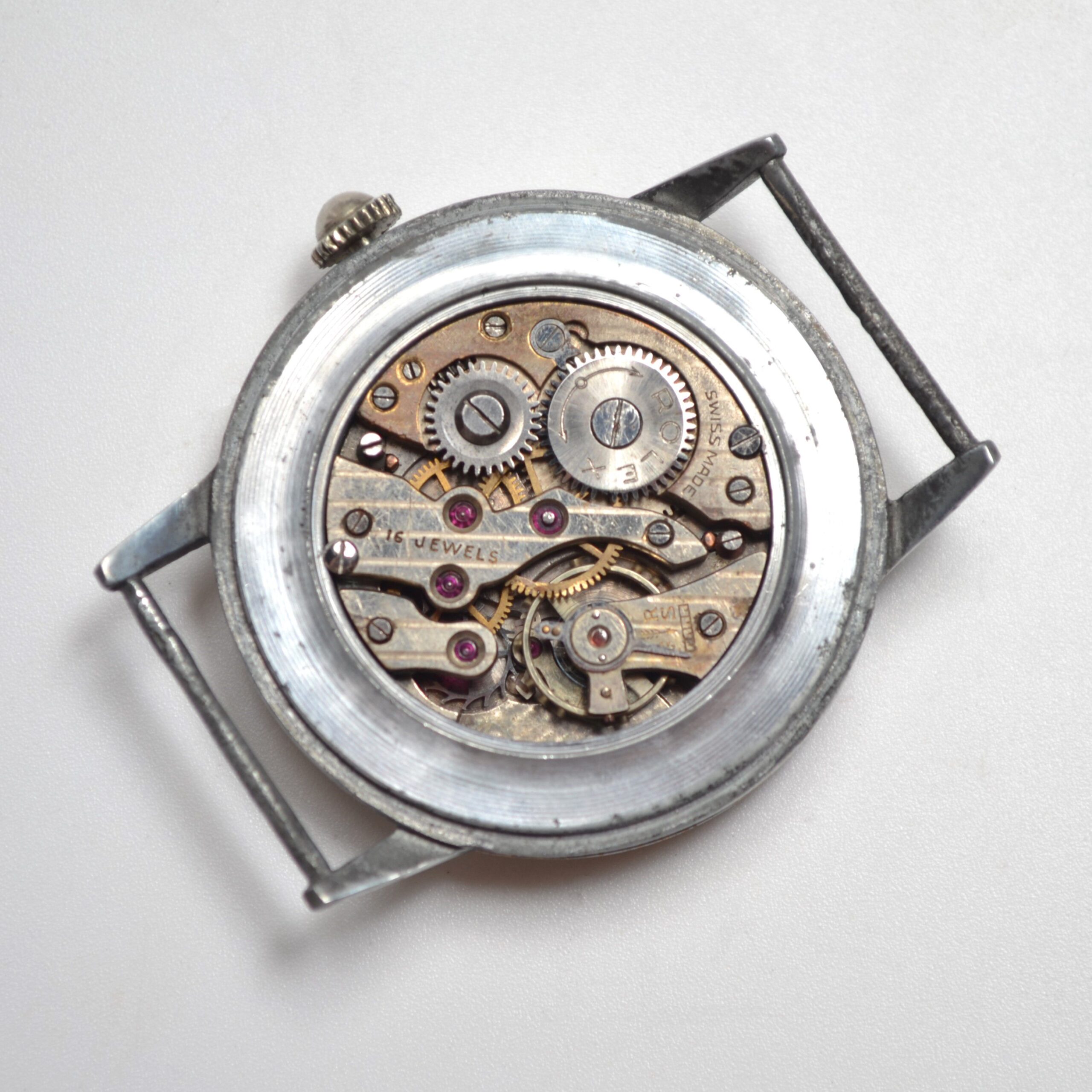 WW2 Era Rolex Bubbleback Military Watch – 35mm Officer's Trench Watch (1940s) photo 10