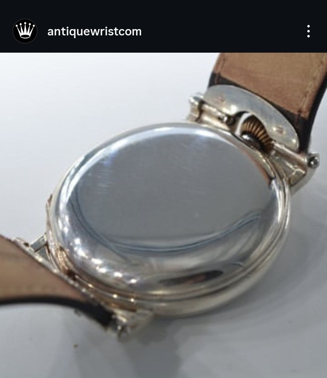 Longines pocket watch converted to wristwatch — early dedicated lug construction