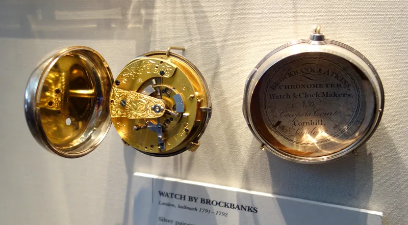 pocket watch — Exhibit in the Clockmakers' Museum - London, UK.