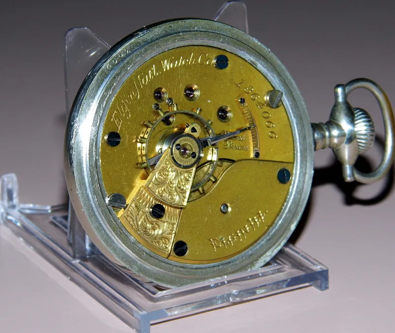 Elgin 10s pocket watch — A sidewinder pocket watch is not highly desired by collectors.  It was likely a