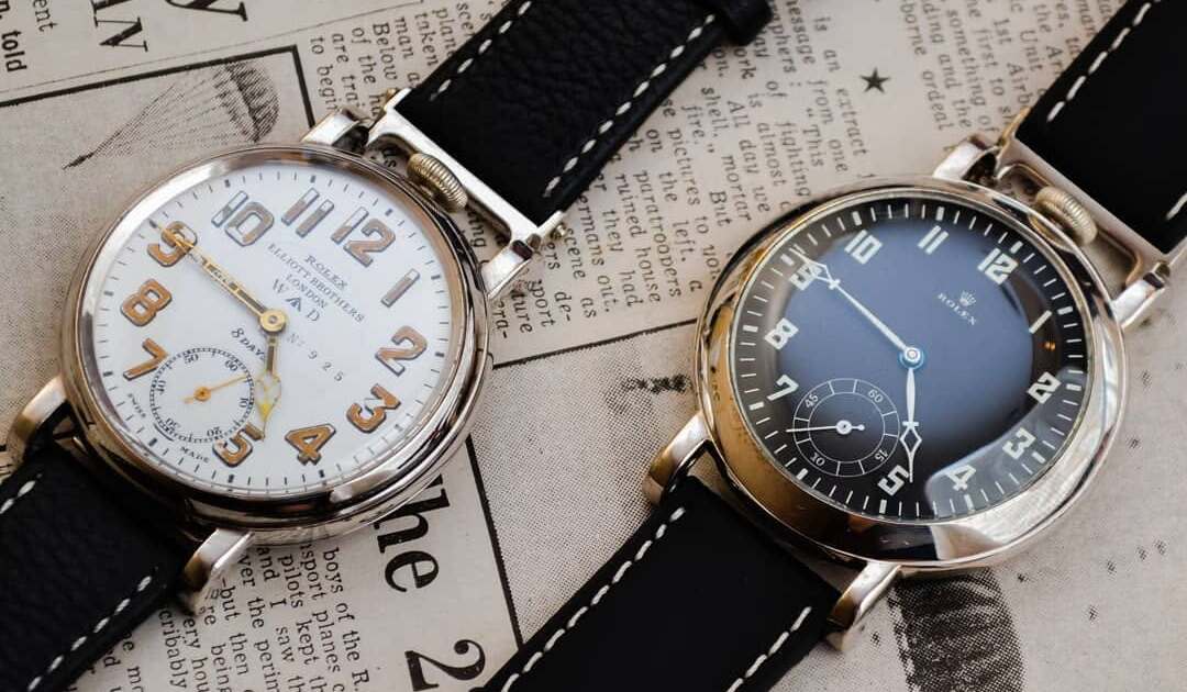 WW1 antique Rolex mark III Royal Air Force military cockpit pilots