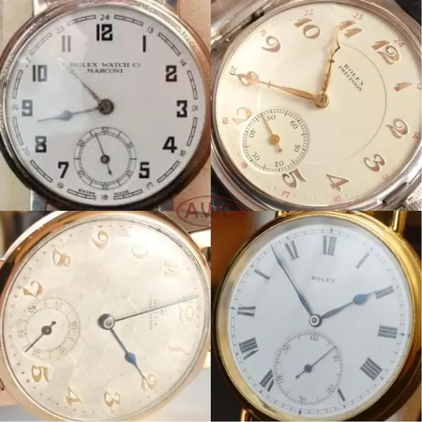 Rolex pocket dial reference — pocket rolex watch dials cream vs white 1