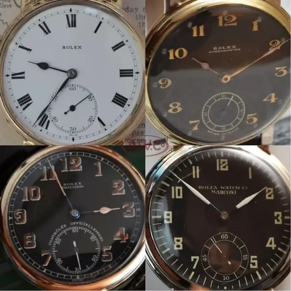 Rolex pocket dial reference — pocket rolex watch dials white black 1