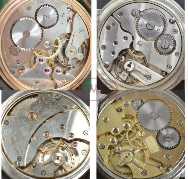 Rolex pocket movement reference — four movement caliber comparison 3