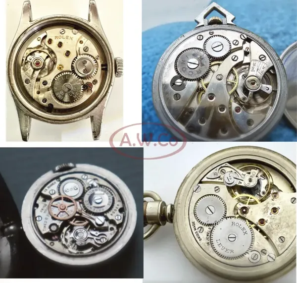 Rolex pocket movement reference — various pocket watch movements 2
